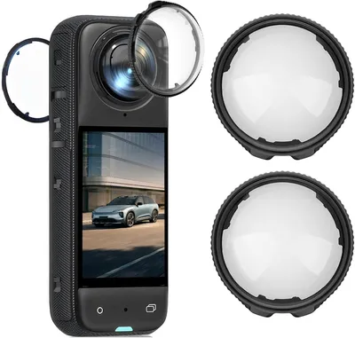Image de Protection d'objectif panoramique, lot de 2, ultra-transparente, pour objectifs de caméra