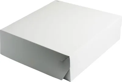 Produktbild von 50 Tortenkarton PAP 32 × 32 × 10 cm weiß Kuchenkarton