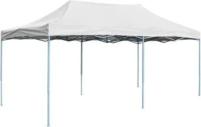 Obrázek produktu pro Profesionální skládací párty stan, 3x6 metrů, bílý. Pavilon, skládací pavilon, grilovací pavilon, prodejní stánek, zahradní pavilon, zahradní altán, velký párty stan, skládací stan, skládací pavilon, ocelová konstrukce