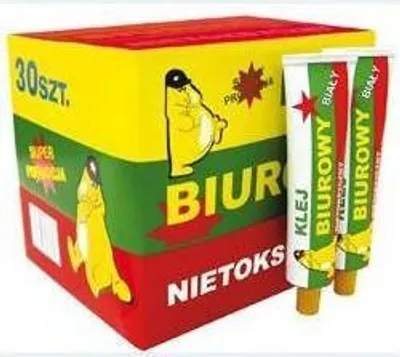 Zdjęcie produktu dla KLEJ BIUROWY SZKOLNY BIAŁY NATURALNY 30 szt. DLA DZIECI ZESTAW
