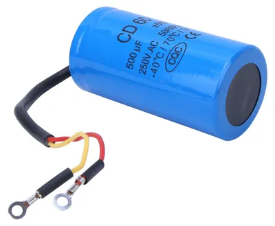 Immagine prodotto di Condensatore di avviamento CD60 250VAC 500uf -40��c 70��c 21 Condensatore antideflagrante