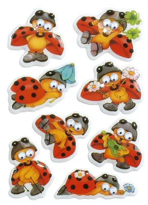 Produktbild von HERMA Sticker MAGIC "Marienkäfer" Wackelaugen 1 Blatt à 8 Sticker