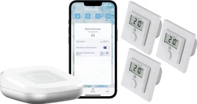 Produktbild von HOMEMATIC IP Starterset Fußbodenheizung für 3 Räume