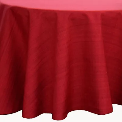 Produktbild von Outdoor Tischdecke meliert wetterbeständig 145 cm rund - rot
