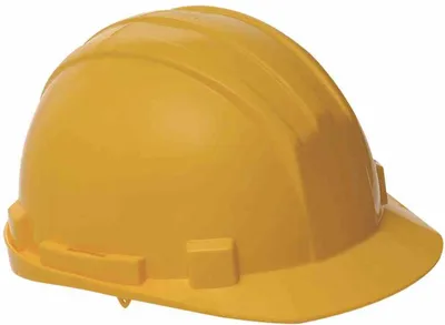 Image de Ironwear 341-014 Casque de protection réglable avec bouton rotatif, jaune (1 pièce)