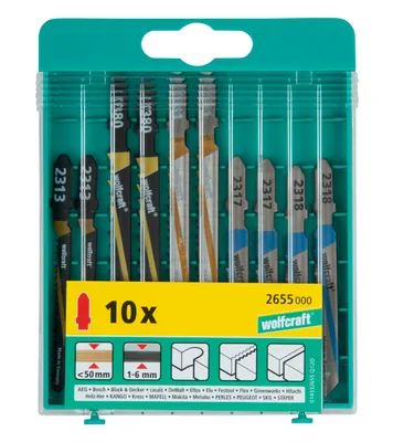 Zdjęcie produktu dla Wolfcraft 10 x brzeszczoty 2655000
