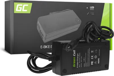 Immagine prodotto di Caricabatterie Green Cell ACEBIKE03 per biciclette elettriche, 42V, 2A, con 3 pin