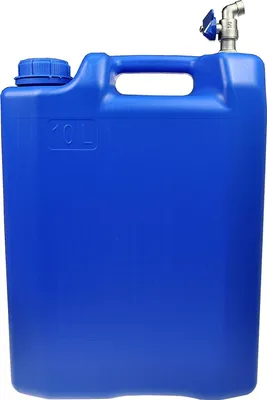 Produktbild von 10L MODRÁ nádoba na vodu Úzka nádoba na vodu Nádoba na vodu Kempingová nádoba + pozinkovaný kohútik