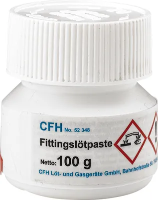 Produktbild von CFH Fittingslötpaste 100 g Weichlötpaste für Lötarbeiten Löten Vorverzinnen