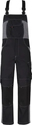 Produktbild von beb HANDWERK Herren Latzhose INFLAME Polyestermix Schwarz/Grau 48