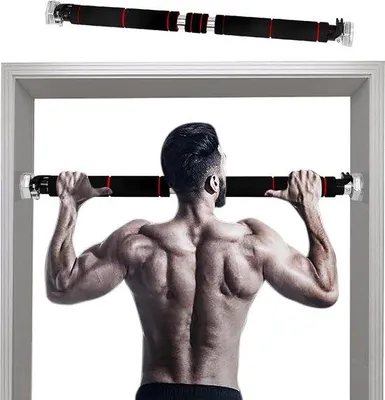 Produktbild von Famanu Optrekstange mit einstellbarem Griff - Türreck für Klimmzüge (60-100 cm)