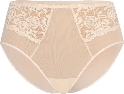 Produktbild von Teyli Hohe Taille Slip mit floraler Spitze Vida Female 334 beige 3XL