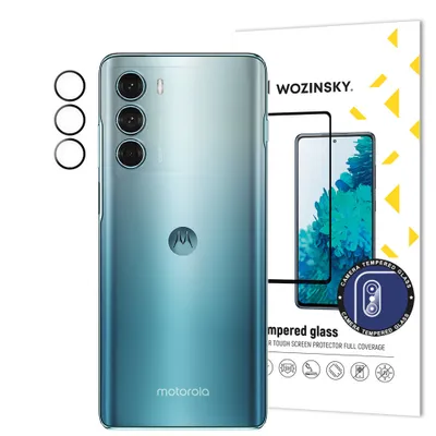 Zdjęcie produktu dla Wozinsky Full Camera Glass Szkło Hartowane 9H Na Cały Aparat Kamerę Motorola Moto G200 5G / Edge S30