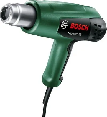 Immagine prodotto di Pistola ad aria calda Bosch EasyHeat 500, 1600 W, portata d'aria 240/450 l/min, temperatura 300/500 °C