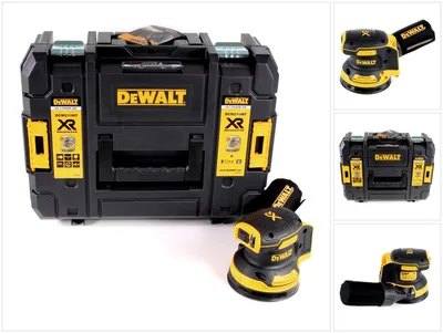 Zdjęcie produktu dla DeWALT DCW210NT-XJ, Losowa szlifierka oscylacyjna, Czarny, Żółty, 8000 RPM, 12000 RPM, 12,5 cm, Bateria