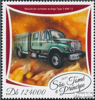 Produktbild von Briefmarken Sao Tome e Principe 2017 Mi 7462 (kompl. Ausgabe) postfrisch Feuerwehrfahrzeuge