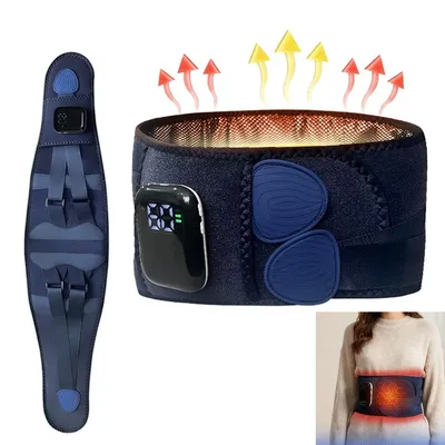 Produktbild von Kabelloses Lendenmassagegerät 115×23 cm, 3 Massageprogramme, 5 Wärmestufen, automatische Massagefunktion für Rücken & Lendenbereich