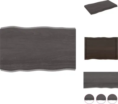 Obrázek produktu pro vidaXL Stolová deska 80x50x(2-6) cm z masivního dřeva s ošetřenou hranou stromu - Stolové desky