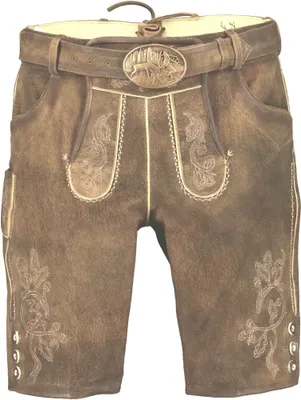 Produktbild von Spieth & Wensky Herren Trachten Lederhose inkl. Gürtel, Mich-Havel (311580-0256), Größe:56, Farbe:zeder/St schwarz (6455)