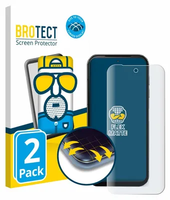 Produktbild von 2x BROTECT Fullscreen Schutzfolie für Fairphone 5 Displayschutz Folie Fullcover Matt Entspiegelungsfolie