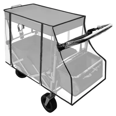 Immagine prodotto di Solidchoice - Telo protettivo trasparente per carrelli manuali, dimensioni 110 x 52 x 76 cm
