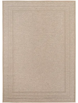 Produktbild von Villa Möbel Desida Indoor Outdoor Teppich Wetterfest 3D Optik Wohnzimmer Küchen Terrasse, Farbe:Beige, Grösse:240x340 cm