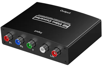 Immagine prodotto di INF Convertitore YPbPr ad alta definizione in HDMI — Upscaler HDTV 1080p con audio L/R, lega di alluminio