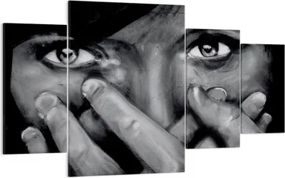 Produktbild von Bild auf Leinwand - Leinwandbild - Graffiti Wand Farbe Malerei - 160x90cm - Wand Bild - Wanddeko - Leinwanddruck - Bilder - Kunstdruck - Wanddekoration - Leinwand bilder - Wandkunst - DL160x90-0459