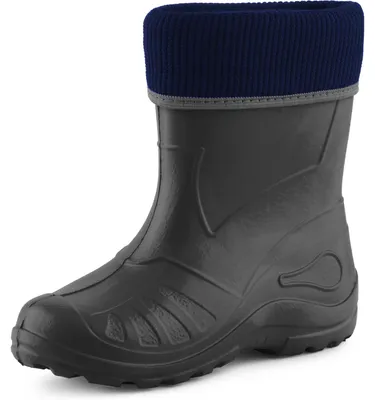 Produktbild von Ladeheid Kinder Mädchen Jungen Federleichte Eva Thermo Gummistiefel Gefüttert KL058 (Graphit, 26)