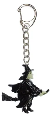 Produktbild von Fliegende Hexe Schlüsselanhänger Miniblings Anhänger Schlüsselring Halloween