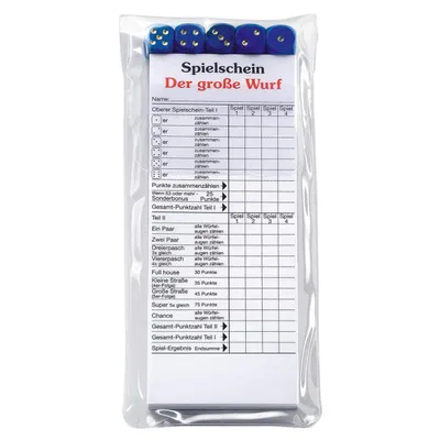 Obrázek produktu pro Hra s kostkami "Velký hod" v modrém kufříku