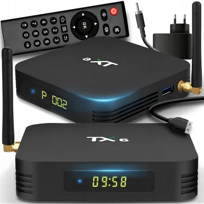 Produktbild von Android TV Box Retoo Tx6 9, 4/32 GB, Ultra HD, Kodi, HDMI, Fernbedienung