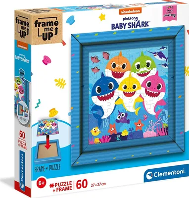 Image de Clementoni Puzzle 60El Frame Me Up Baby Shark 38807