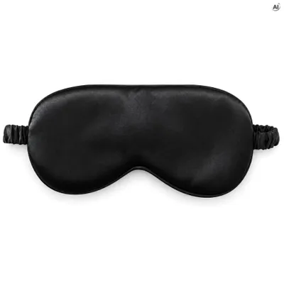 Produktbild von Kühlende Gel-Augenmaske Schwarz 20 x 10 cm – Schlafmaske und Reise-Augenmaske
