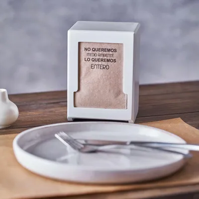 Zdjęcie produktu dla Mini serwetka 1-warstwowa w kolorze naturalnym GoGreen 17x17cm, 200szt