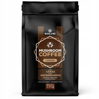 Produktbild von SolveLabs Pilz-Kaffee Chaga + Ashwagandha 330g