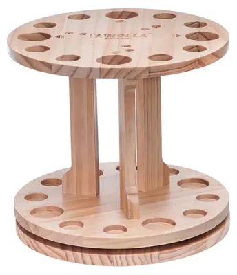 Obrázok produktu pre Držiak na prúty, otočný o 360°, pojme 12 prútov, vyrobený z dreva