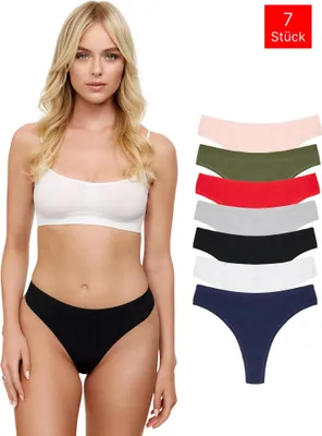 Produktbild von Tazzio Damen String 7er-Pack F912 (Mix, M)