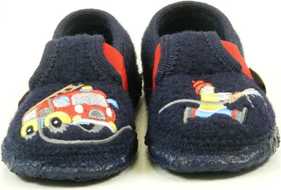 Produktbild von Giesswein 58-10-41547-588 Trulben Jungen Hausschuhe Hüttenschuhe Wolle , Größe:25 EU, Farbe:Blau