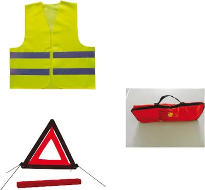 Image de Kit De Sécurité : Gilet De Sécurité + Triangle De Présignalisation