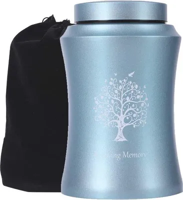 Produktbild von Famanu Urne für menschliche Asche - Elegantes Design mit Lebensbaum-Motiv