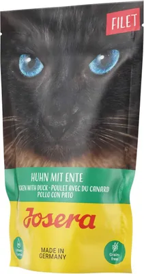 Produktbild von JOSERA Huhn Entenfilet - Nassfutter für Katzen - 70 g