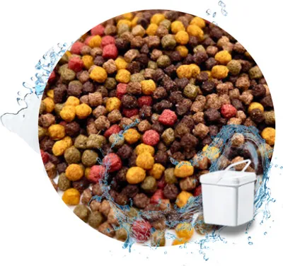 Produktbild von WTS Koifutter 10-Sorten Mix mit Spirulina & Paprika - 5 Liter im Eimer 3 mm