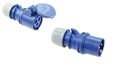 Produktbild von SET CEE Kupplung und Stecker 16A 3-polig 230V Camping Caravan PCE, Art:Set Stecker und Kupplung
