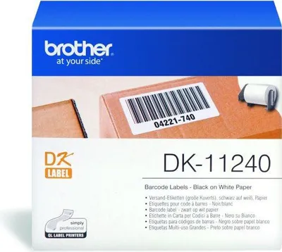 Produktbild von Brother DK-11240 - Schwarz auf Weiß - 51 x 102 mm 600 Etikett(en) Versandetiketten - für Brother QL-1050, QL-1050N, QL-