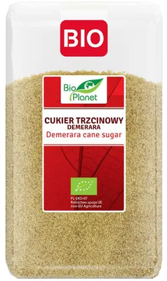CUKIER TRZCINOWY DEMERARA BIO 1 kg - BIO PLANET