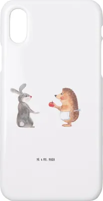 Produktbild von Mr. & Mrs. Panda Iphone 10 Handyhülle Hase Igel - Weiß - Geschenk, Handy, Herzschmerz, Liebe Spruch, Hülle, Trösten, und, Cover, Lustige Sprüche, X