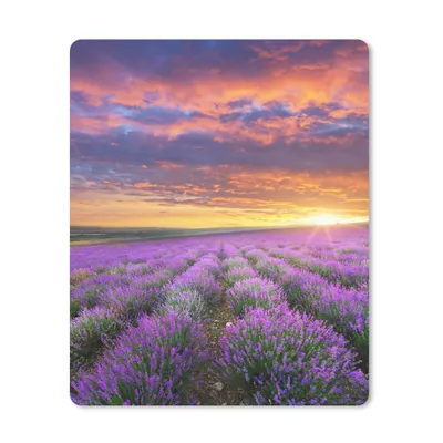 Produktbild von MuchoWow® Mauspad Mousepad Lavendel - Wolken - Frühling 30x40 cm - Mousepads - Maus Mat - Pad - Mausunterlage - Mausmatten
