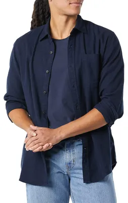 Zdjęcie produktu dla Essentials, koszula męska z długim rękawem, flanelowa, kolor granatowy, rozmiar XS