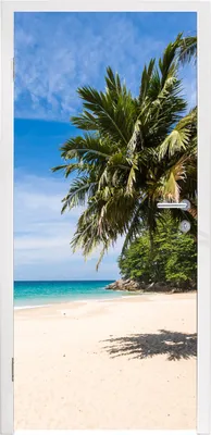 Produktbild von MuchoWow® Türtapete Selbstklebende Türfolie Strand - Tropen - Meer 90x235 cm Türposter Türaufkleber Klebefolie Türklebefolie - XXL-Plakaten - Foster für Türen - Aufkleber